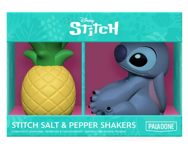 Set Salero y Pimentero Stitch y Piña - Disney 7cm