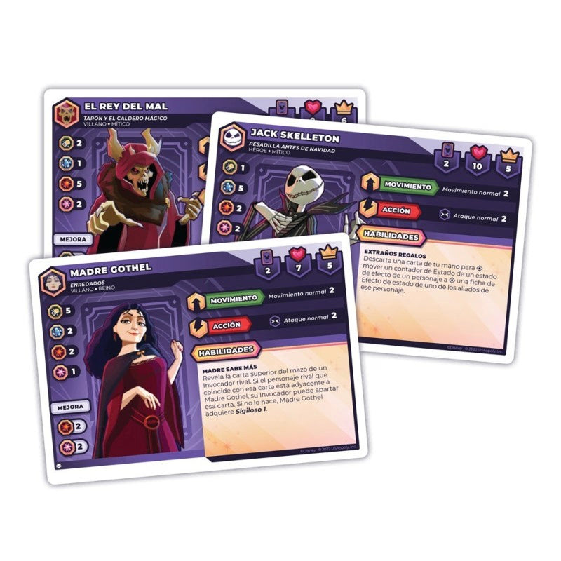 Juego de Mesa Disney Sorcerers Arena Alianzas Epicas: Sombras y Escalofrios