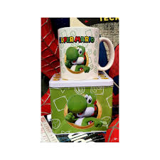 Hucha y Taza Yoshi - Super Mario Bros Nintendo