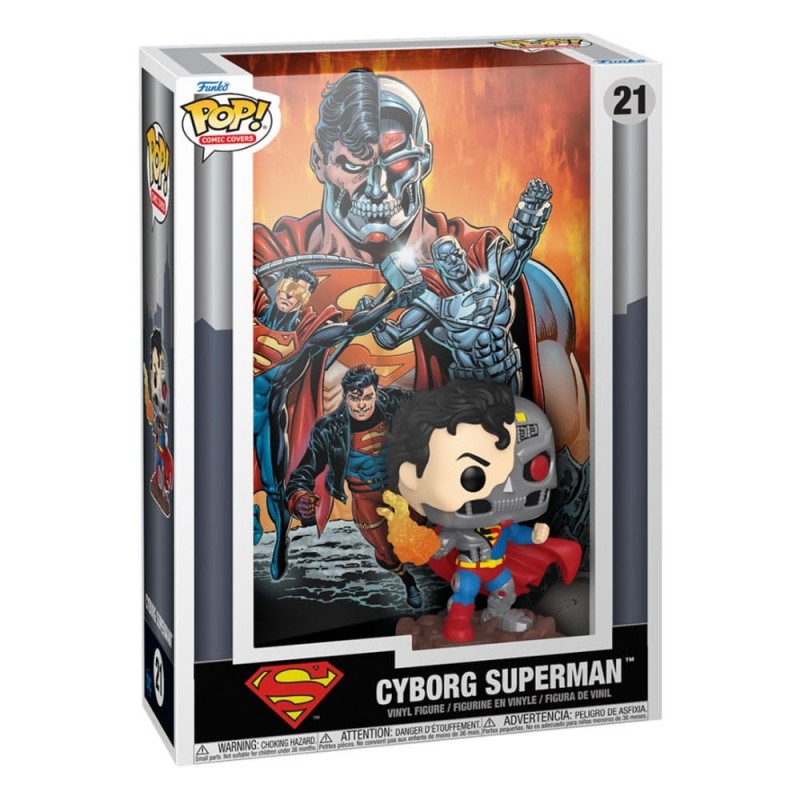 Funko Pop Comic Covers Superman Cyborg - DC