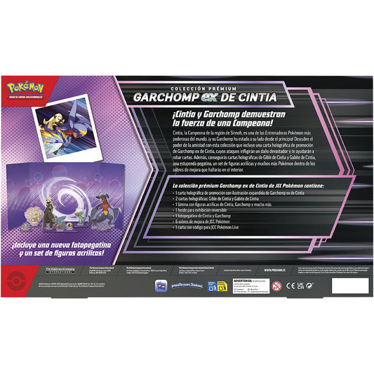 blister-cartas-garchomp-ex-de-cintia-juntos-de-aventuras-pokemon-español
