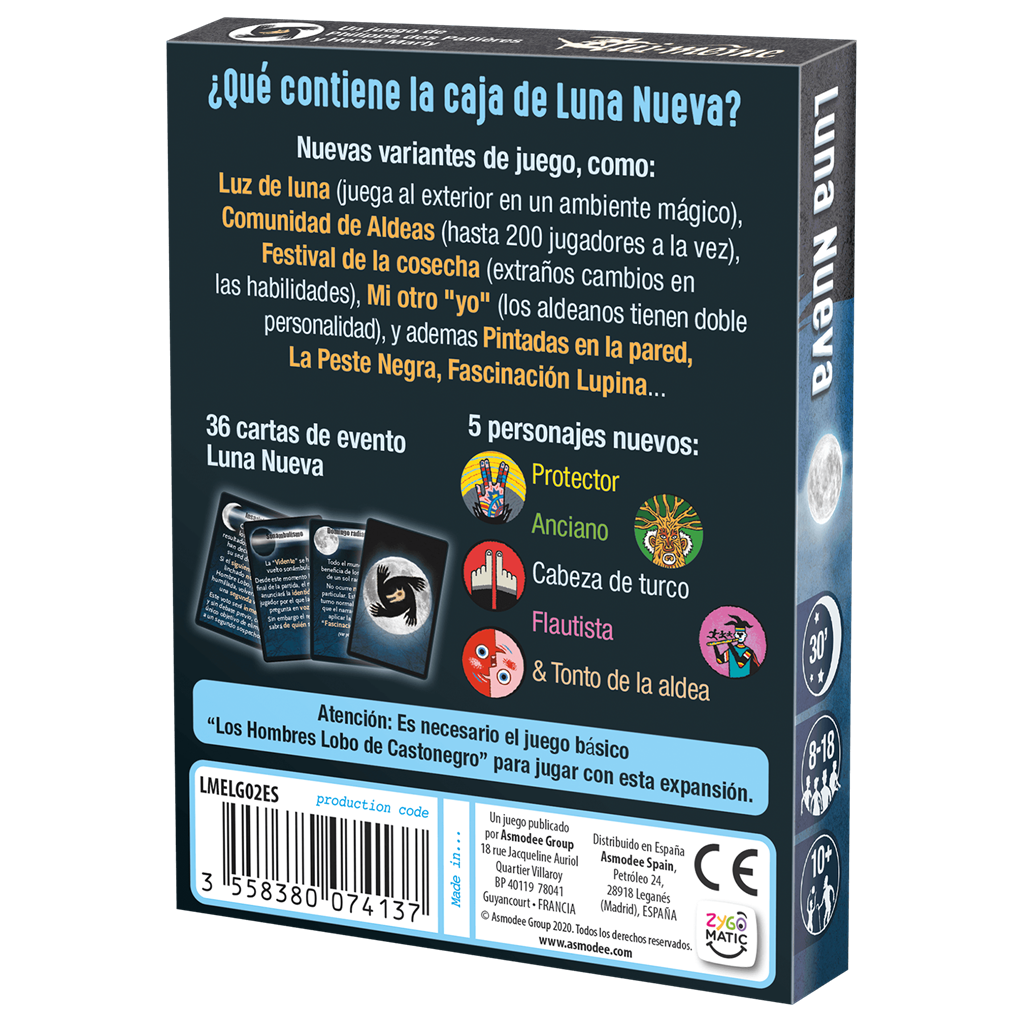 Juego de Mesa Los Hombres Lobo de Castronegro: Luna Nueva