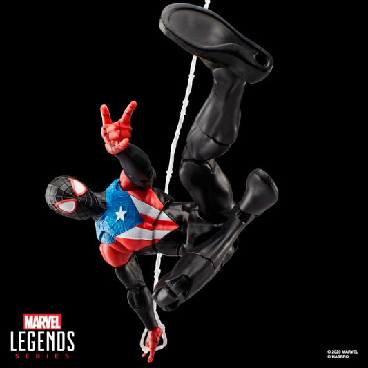 Figura Articulada Miles Morales Boricua Suit - Spiderman 2 Marvel Gamerverse Legends