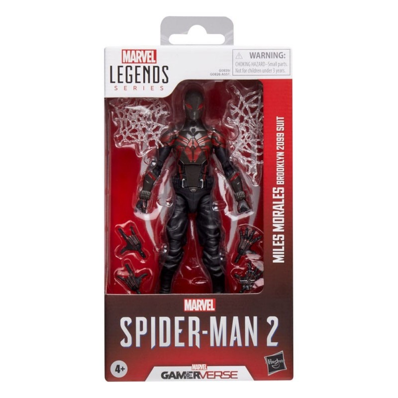 Figura Articulada Miles Morales Brooklyn 2099 Suit - Spiderman 2 Gamerverse Marvel Legends
