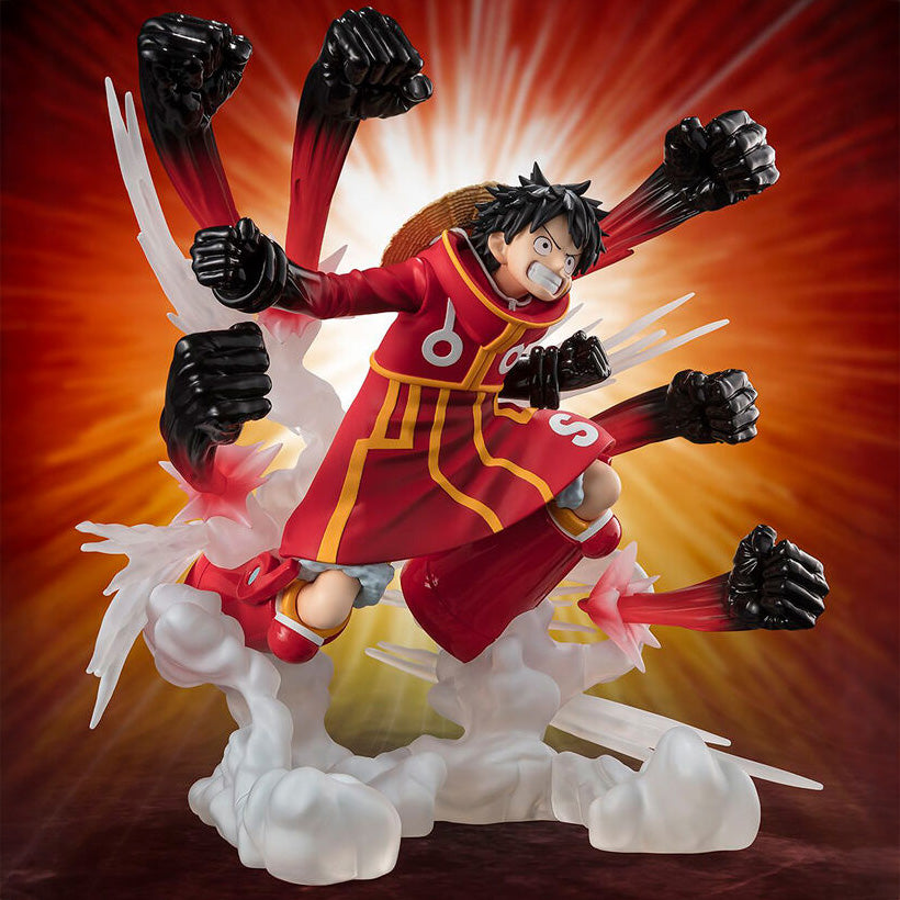 Figura Monkey D. Luffy Gum Gum Hawk Gatling - One Piece SH Figuarts 18cm