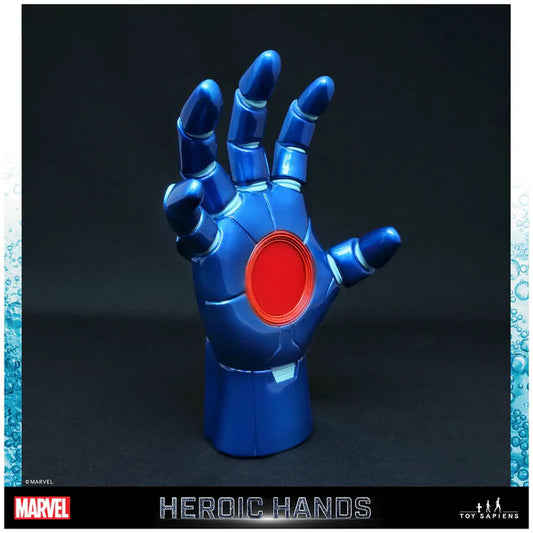 Estatua Heroic Hands Azul Iron Man - Marvel 25cm