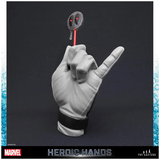 Estatua Heroic Hans Blanca Deadpool - Marvel 26cm
