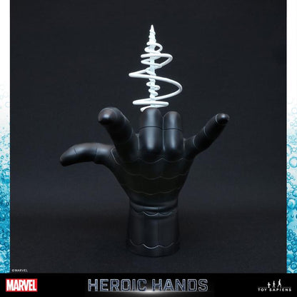 estatua-heroic-hands-negro-spiderman-marvel-26cm