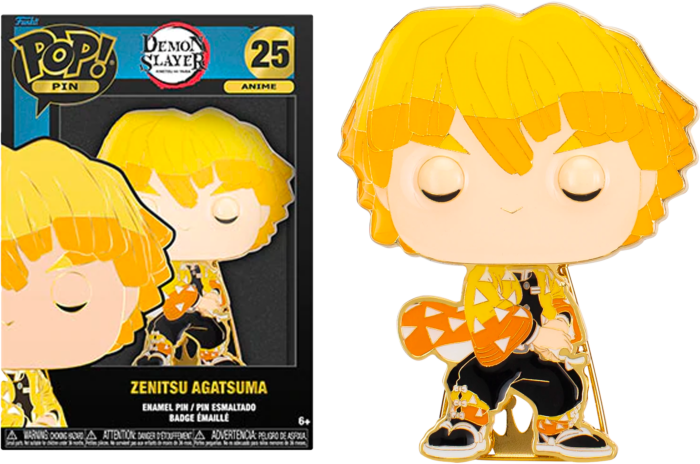 Funko Pop Pin Zenitsu Agatsuma - Demon Slayer  10cm