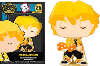 Funko Pop Pin Zenitsu Agatsuma - Demon Slayer  10cm