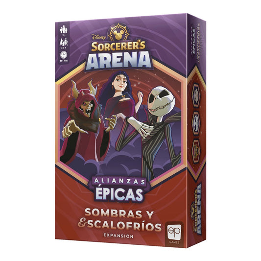 juego-de-mesa-disney-sorcerer-arena-sombras-y-escalofrios-expansion-edad-recomendada-13-años