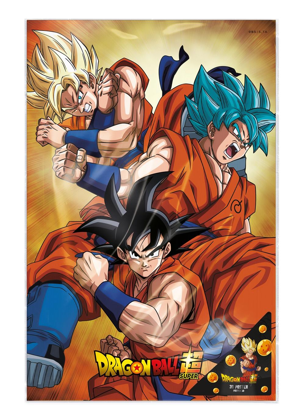 Poster 3D Goku Evolution - Dragon Ball Super