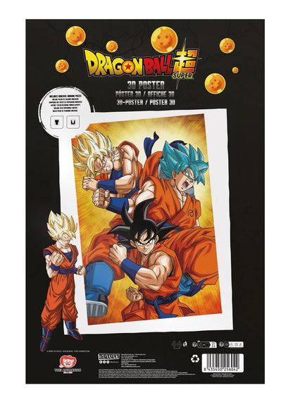 Poster 3D Goku Evolution - Dragon Ball Super