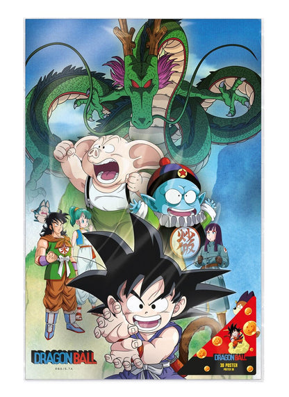 Poster 3D Shenron and Heroes - Dragon Ball Super