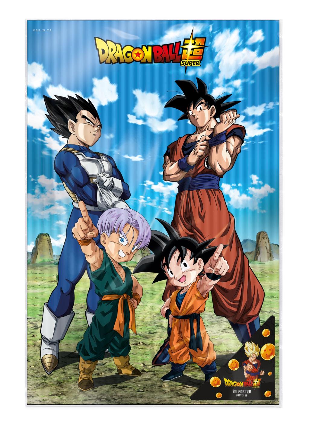 Poster 3D Battle of Gods Goku Vegeta Family - Dragon Ball Super