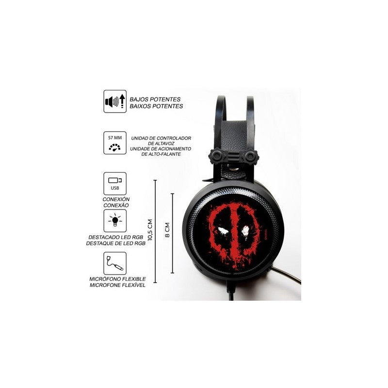 auriculares-gaming-deadpool-marvel