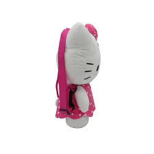 Mochila Peluche Vestido Rosa Hello Kitty 35cm