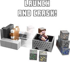 Figura Vagoneta Lanzadora - Minecraft