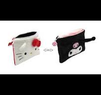 Neceser Peluche Reversible Kuromi - Hello Kitty
