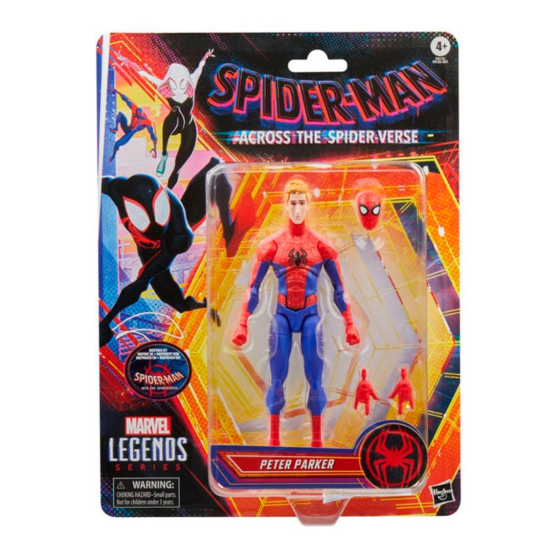 Figura Articulada Peter Parker - Spiderman: Across The Spider-Verse Marvel Legends