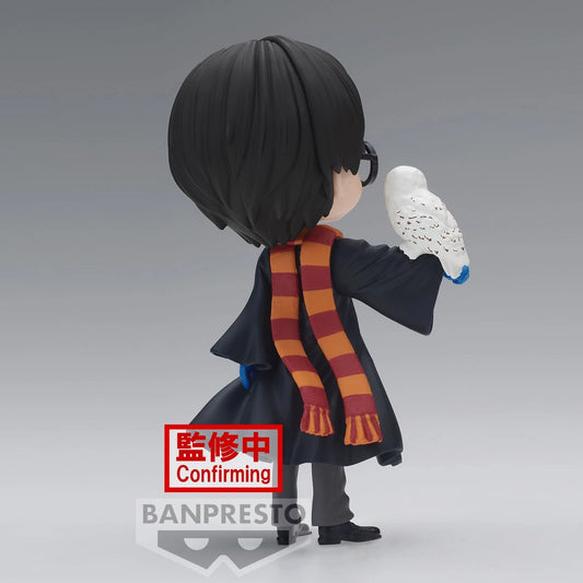Figura Harry Potter con Hedwig Q Posket 14cm