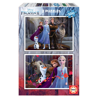 puzzle-frozen-2-disney-2x100pzs