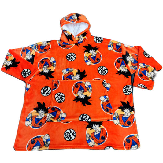 bata-sudadera-oversize-dragon-ball-coral-adulto