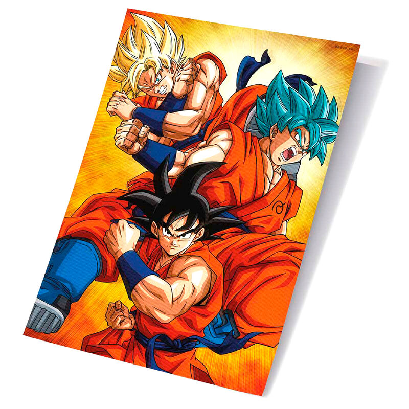 Poster 3D Goku Evolution - Dragon Ball Super