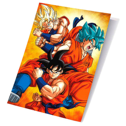 Poster 3D Goku Evolution - Dragon Ball Super