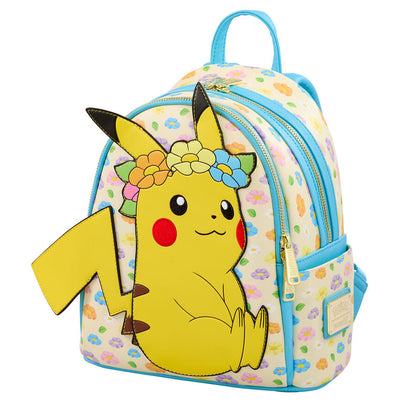 mochila-floral-pikachu-pokemon-loungefly