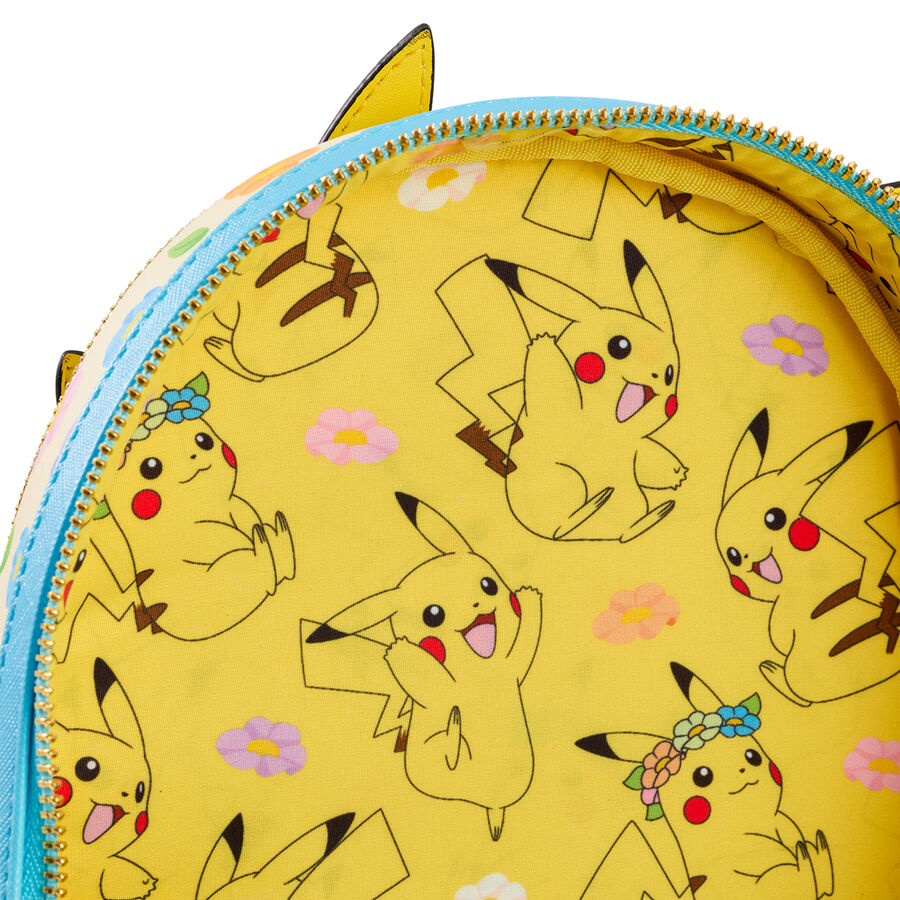 mochila-floral-pikachu-pokemon-loungefly
