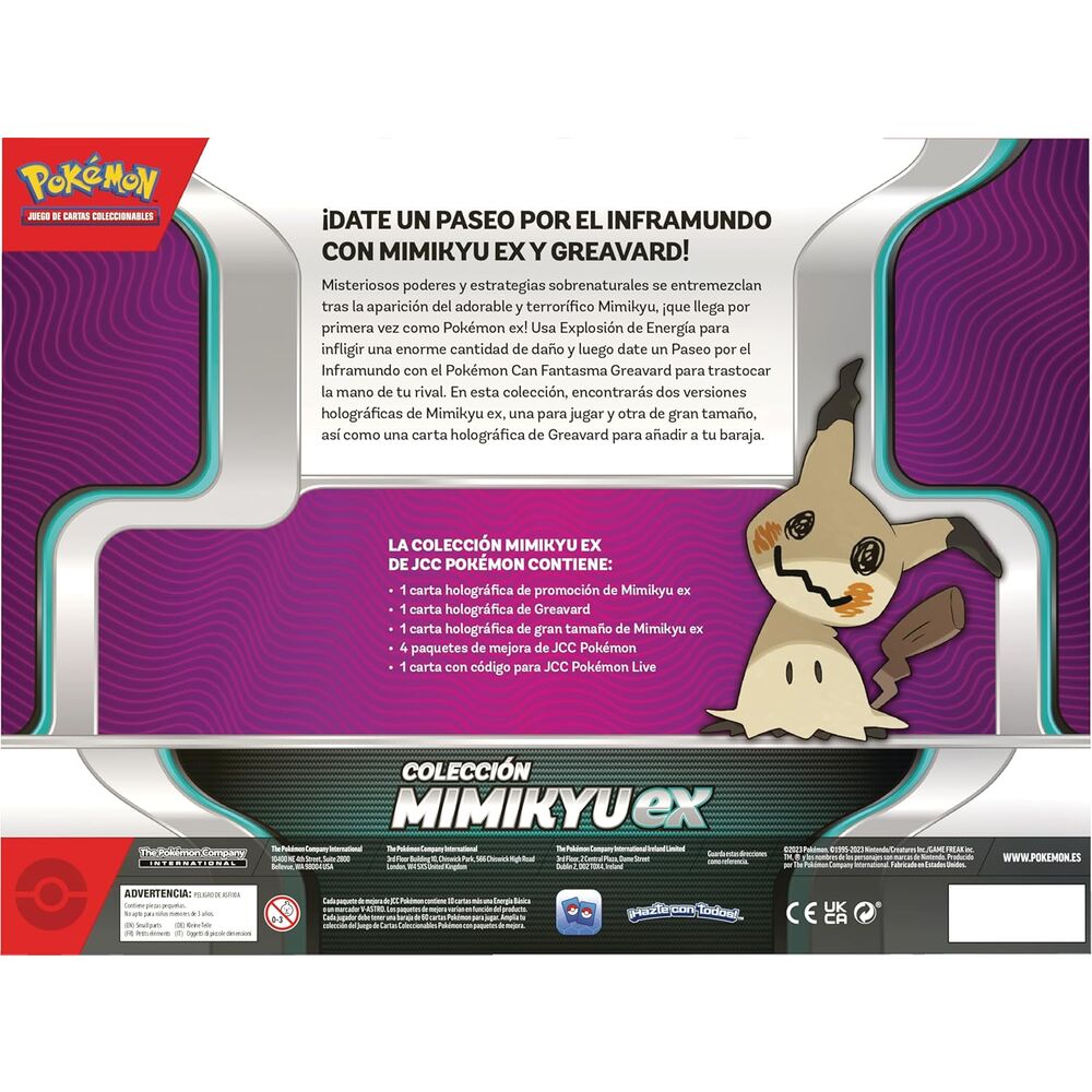 blister-cartas-mimikyu-ex-pokemon-español