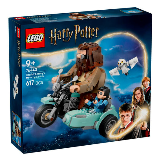 Lego Hagrid y Harry Potter en Moto