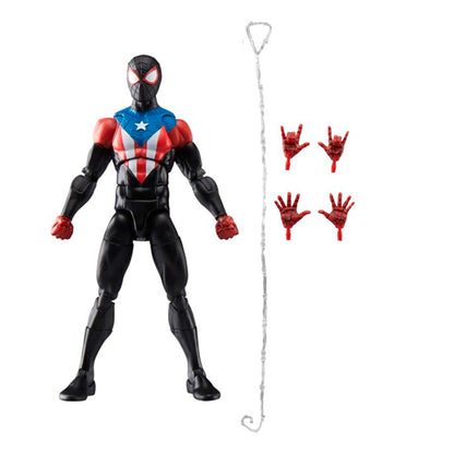 Figura Articulada Miles Morales Boricua Suit - Spiderman 2 Marvel Gamerverse Legends