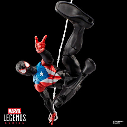 Figura Articulada Miles Morales Boricua Suit - Spiderman 2 Marvel Gamerverse Legends
