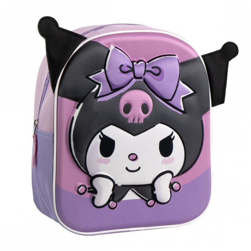 mochila-3d-kuromi-hello-kitty-28cm
