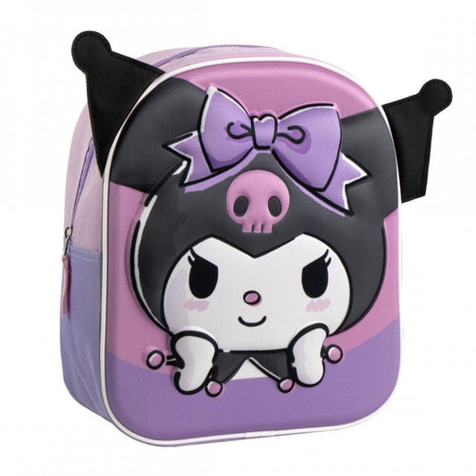 mochila-3d-kuromi-hello-kitty-28cm
