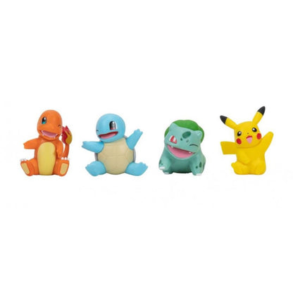 Pack 4 Figuras Pokémon Iniciales Kanto y Pikachu