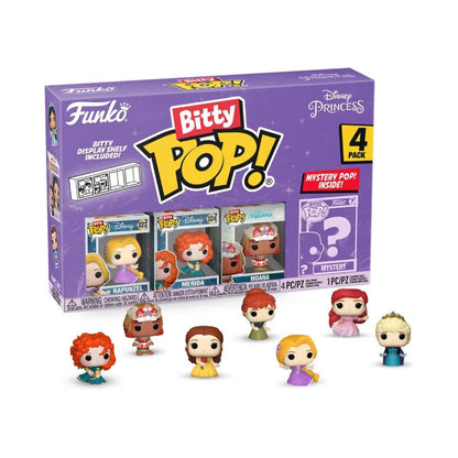 Pack 4 Figuras Bitty Pop Princesas - Disney