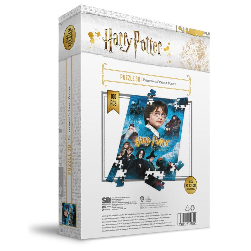 Puzzle Efecto 3D Harry Potter y la Piedra Filosofal 100pzs