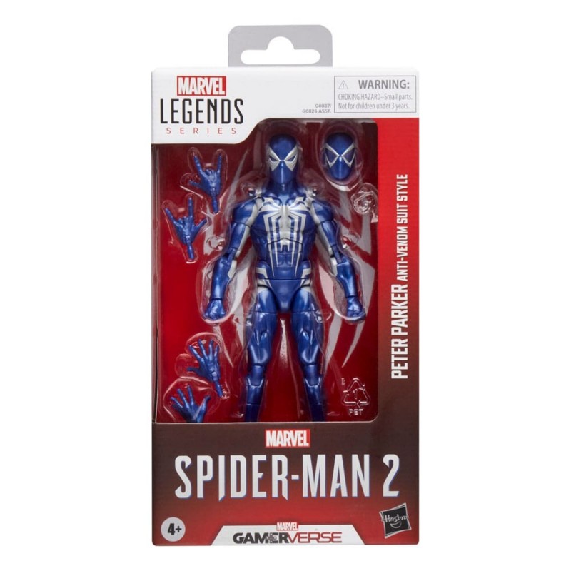 Figura Articulada Peter Parker Anti-Venom Suit - Spiderman 2 Gamerverse Marvel Legends